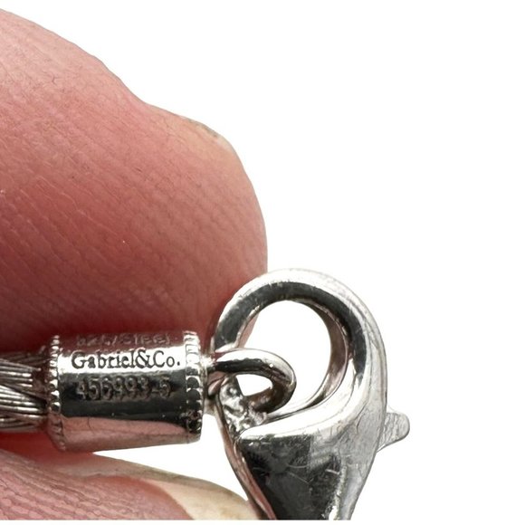 Gabriel & Co Womans Bracelet Red Garnet Sterling Silver Designer Best Gift Idea - Picture 4 of 4